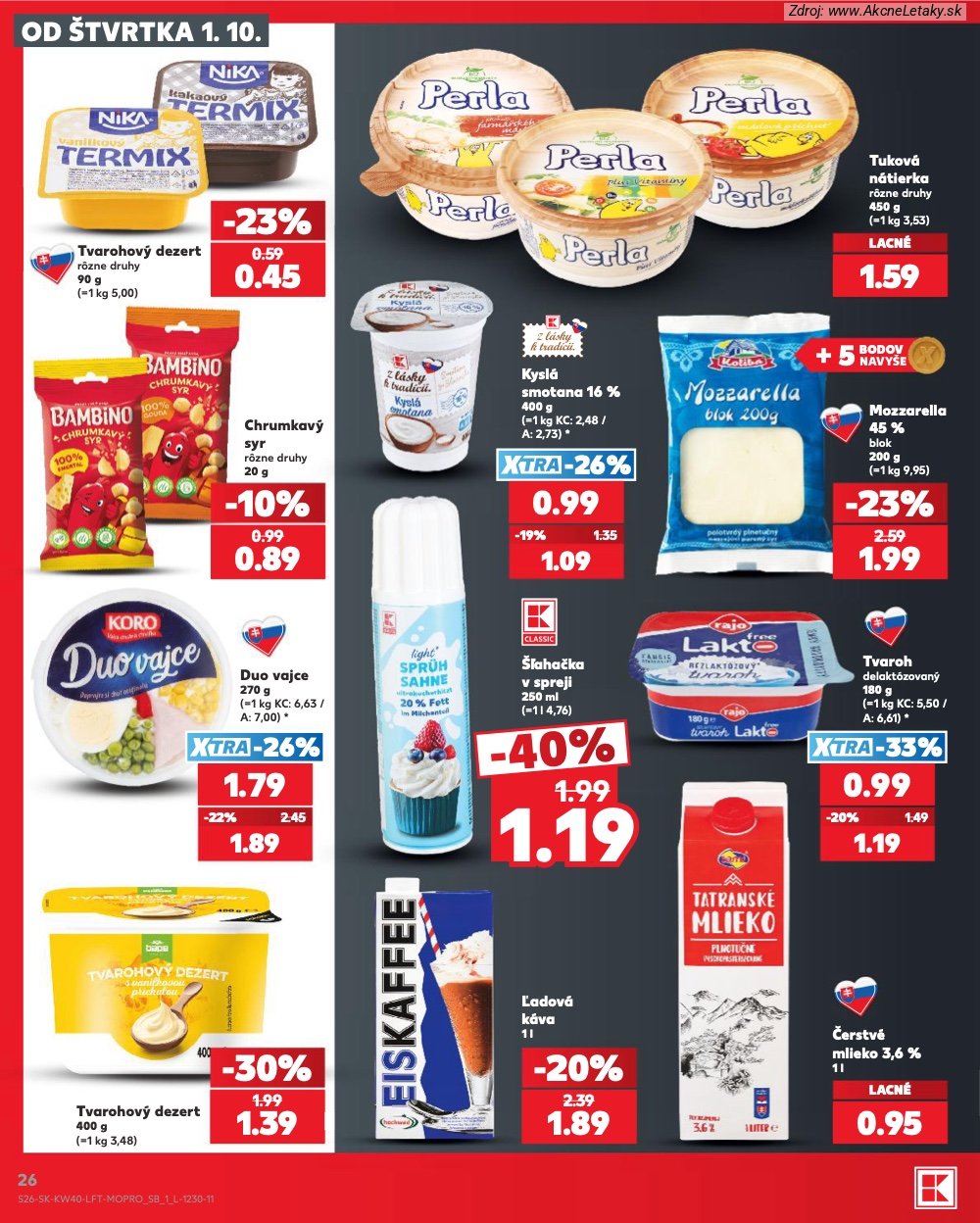 Leták Kaufland (1. 10. - 7. 10. 2026) - strana 26 z 76