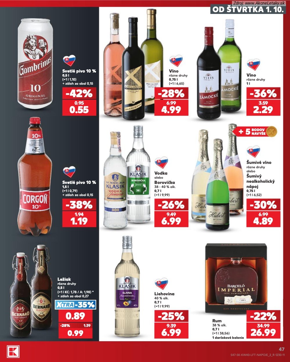 Leták Kaufland (1. 10. - 7. 10. 2026) - strana 47 z 76