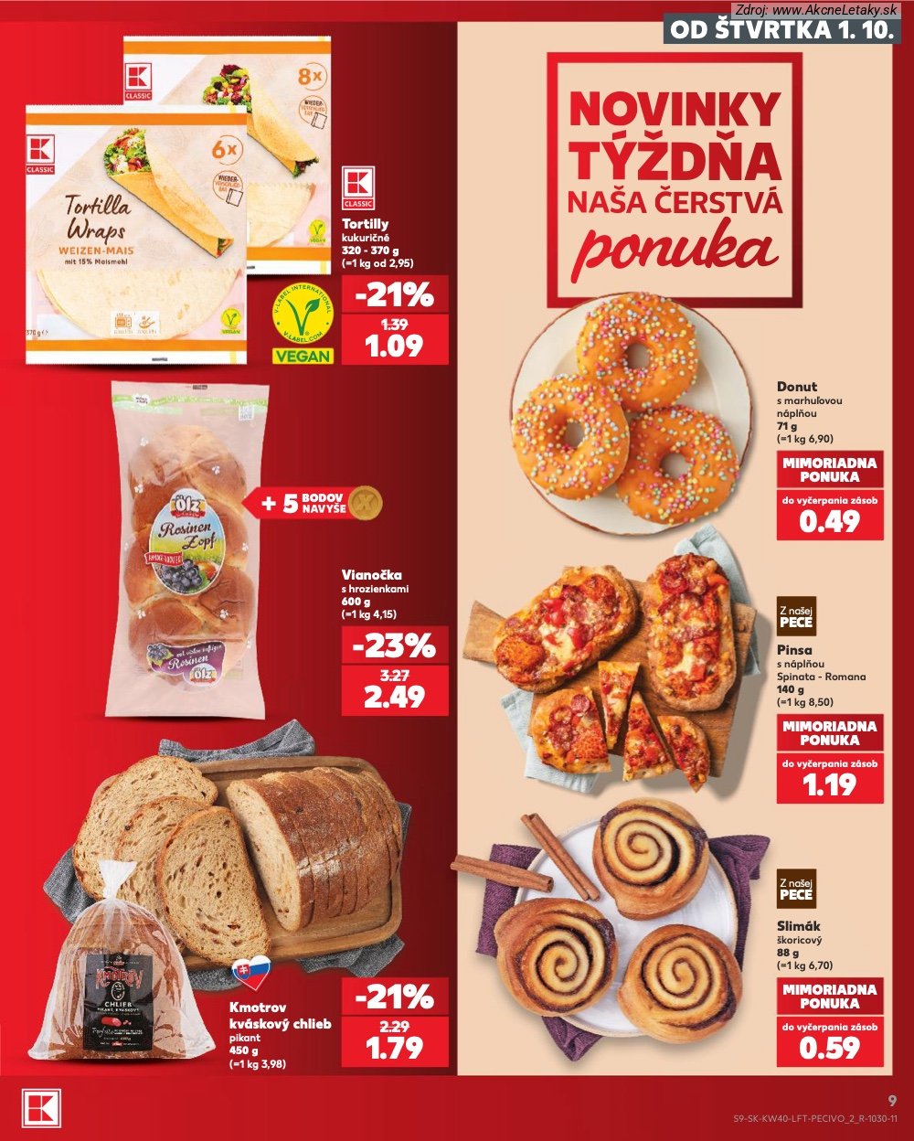 Leták Kaufland (1. 10. - 7. 10. 2026) - strana 9 z 76