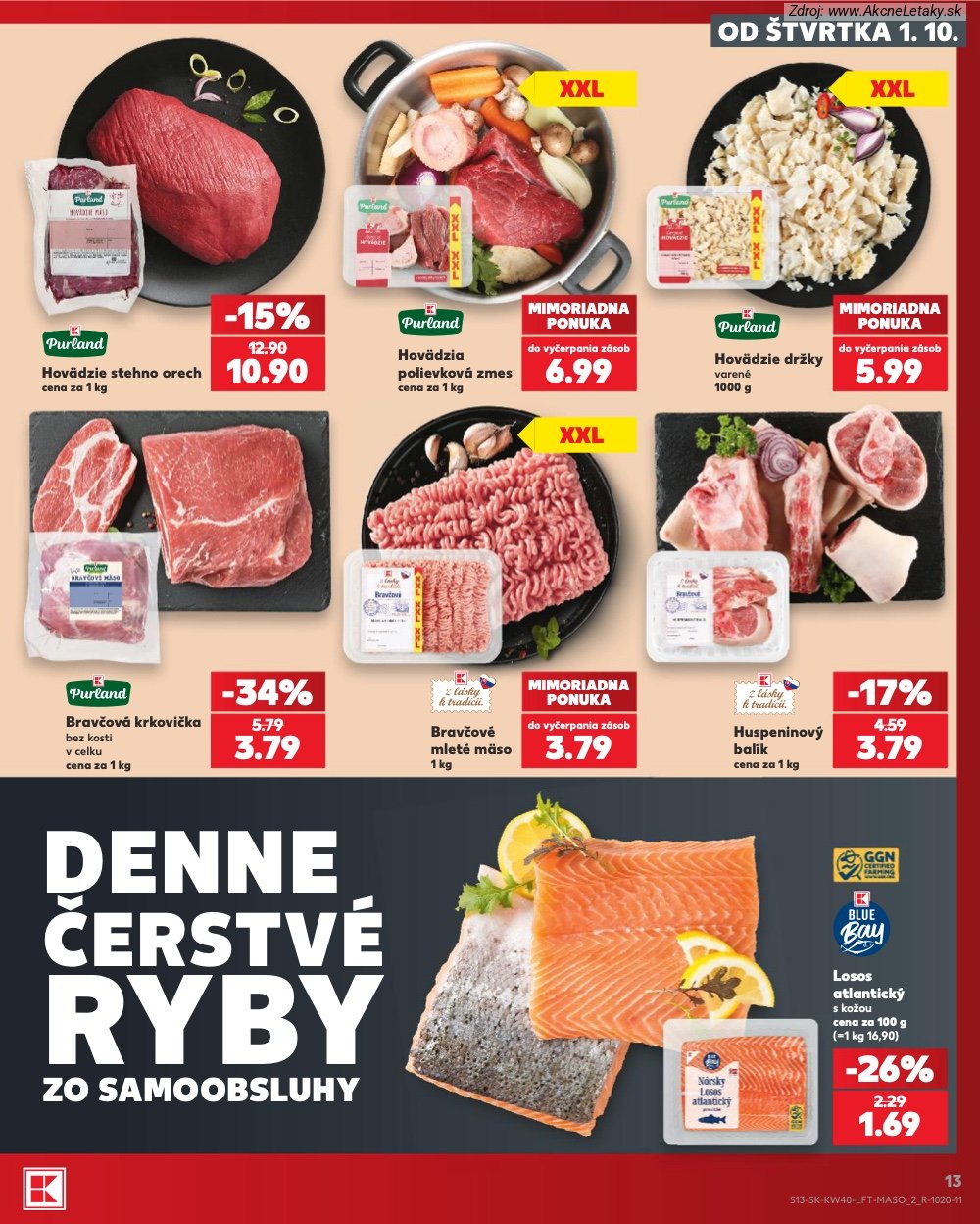 Leták Kaufland (1. 10. - 7. 10. 2026) - strana 13 z 76
