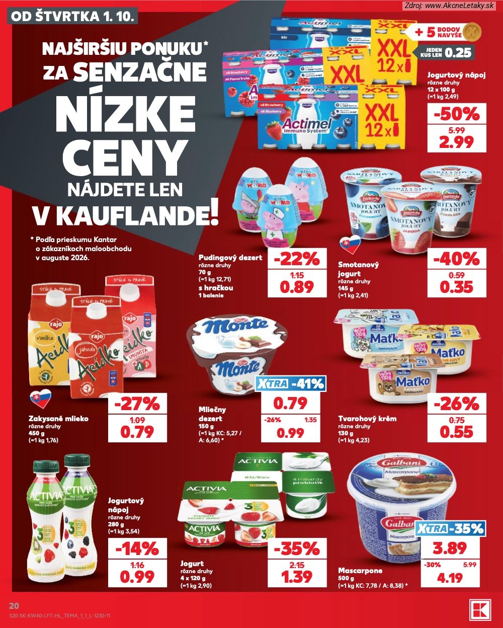 Leták Kaufland (1. 10. - 7. 10. 2026) - strana 20 z 76