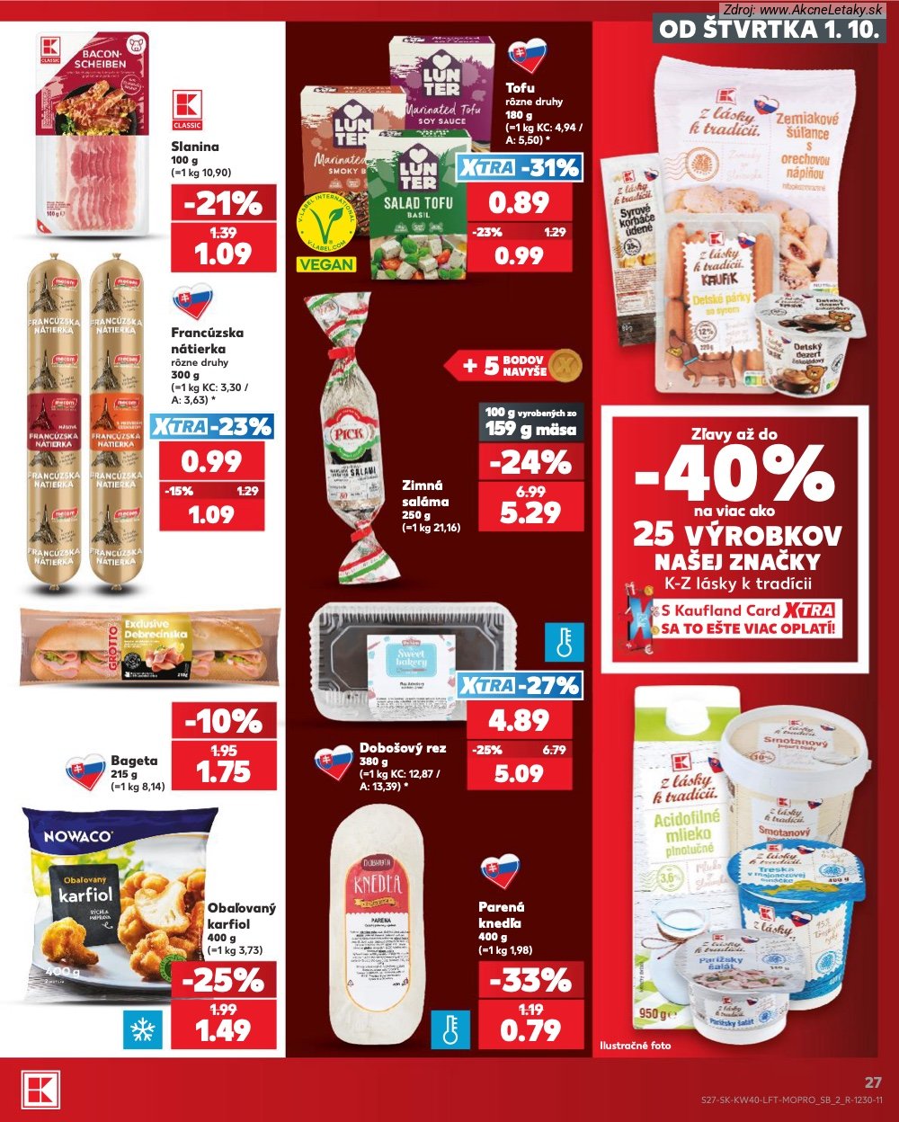 Leták Kaufland (1. 10. - 7. 10. 2026) - strana 27 z 76