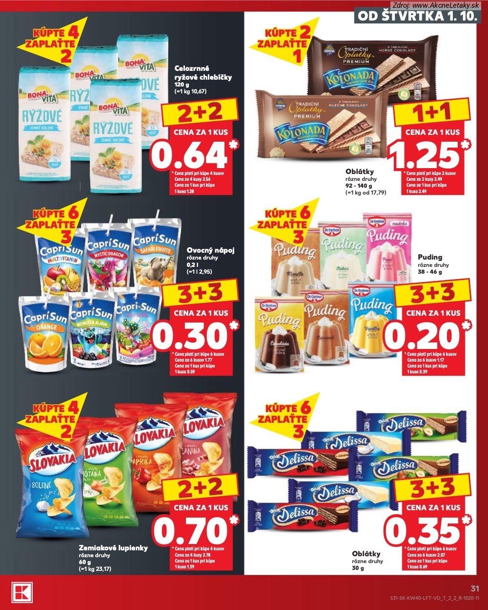 Leták Kaufland (1. 10. - 7. 10. 2026) - strana 31 z 76