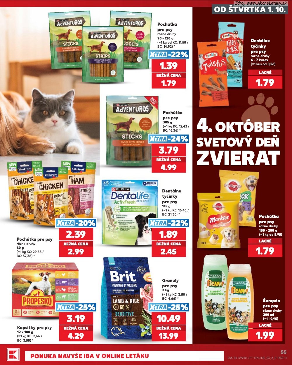 Leták Kaufland (1. 10. - 7. 10. 2026) - strana 55 z 76