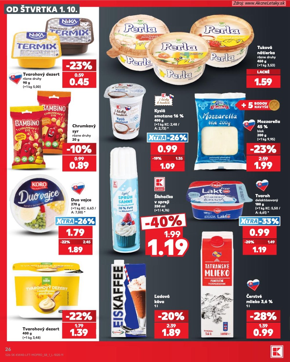 Leták Kaufland (1. 10. - 7. 10. 2026) - strana 26 z 76