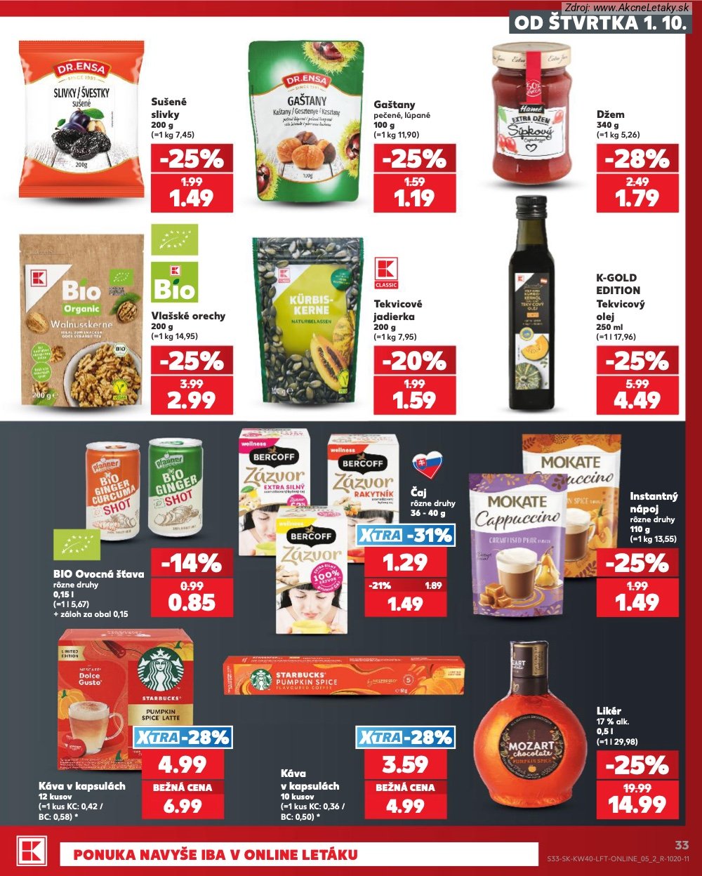 Leták Kaufland (1. 10. - 7. 10. 2026) - strana 33 z 76