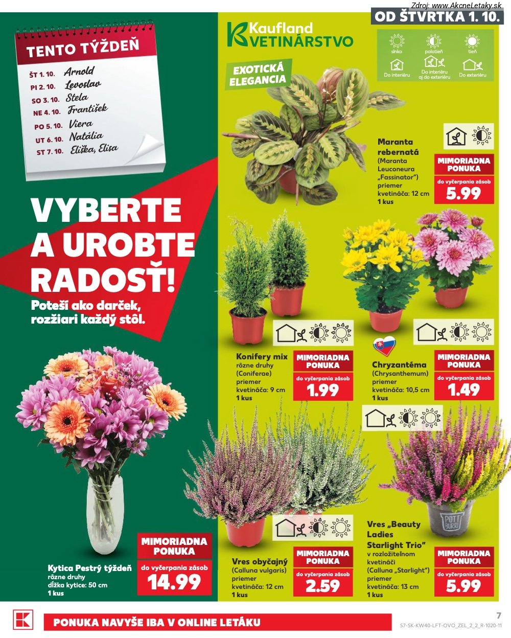 Leták Kaufland (1. 10. - 7. 10. 2026) - strana 7 z 76
