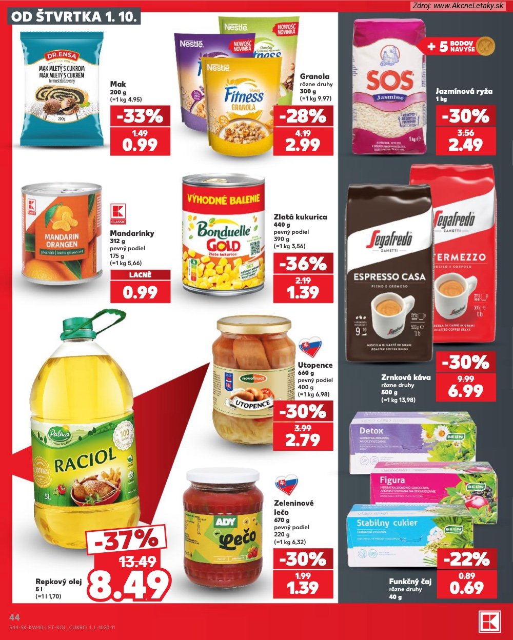 Strana 1 - leták Kaufland (1. 10. - 7. 10. 2026)