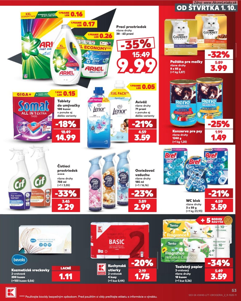 Strana 1 - leták Kaufland (1. 10. - 7. 10. 2026)