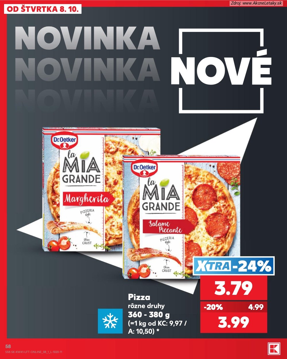 Leták Kaufland (8. 10. - 14. 10. 2026) - strana 58 z 86
