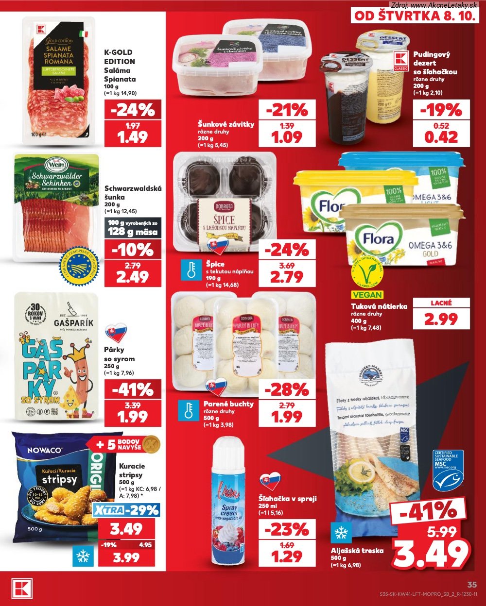 Leták Kaufland (8. 10. - 14. 10. 2026) - strana 35 z 86