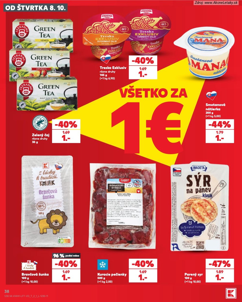Leták Kaufland (8. 10. - 14. 10. 2026) - strana 38 z 86