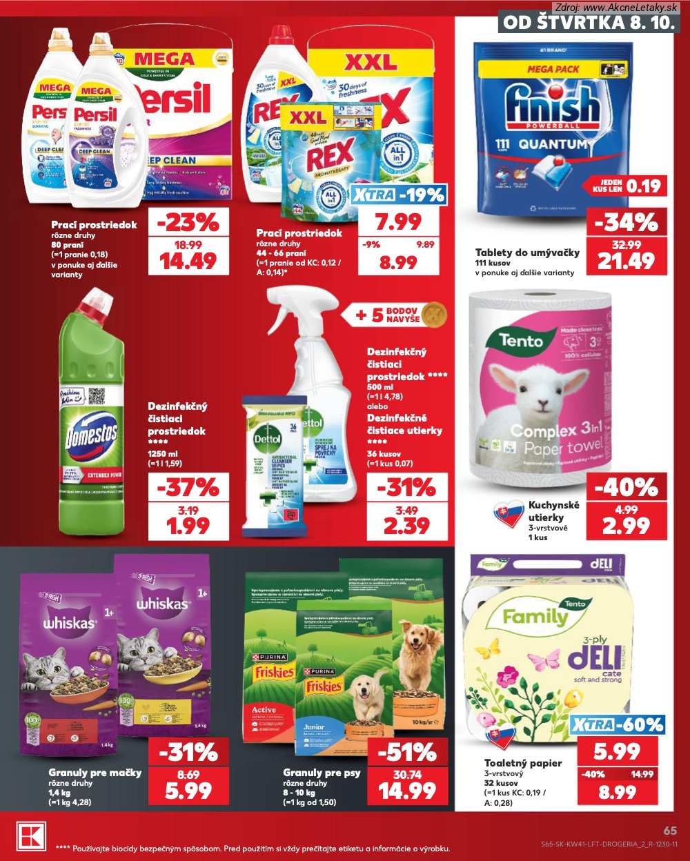Leták Kaufland (8. 10. - 14. 10. 2026) - strana 65 z 86
