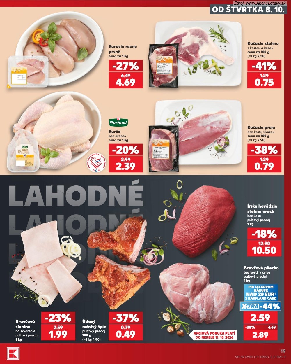 Leták Kaufland (8. 10. - 14. 10. 2026) - strana 19 z 86
