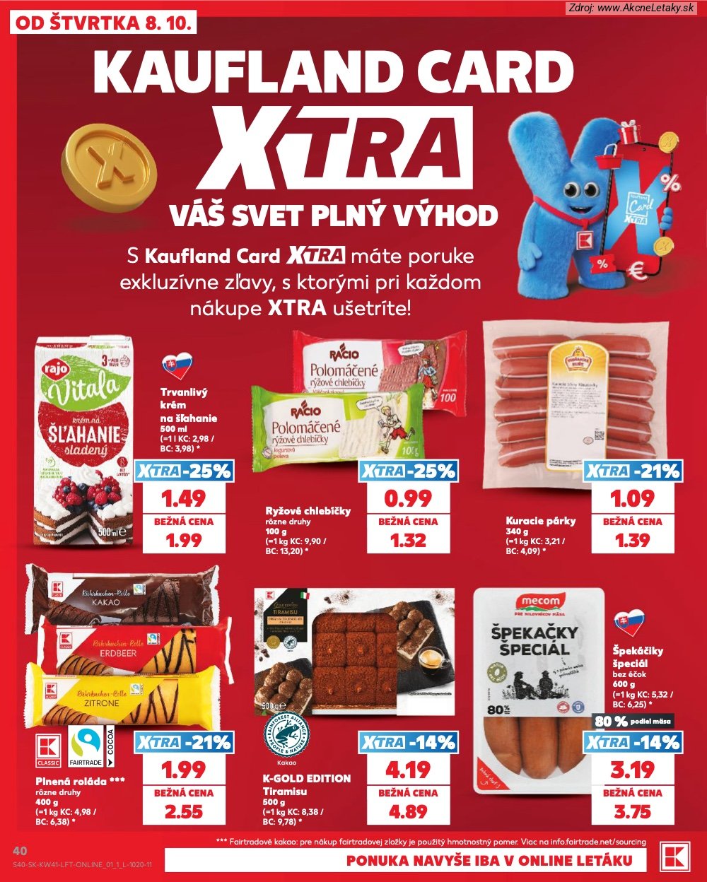 Leták Kaufland (8. 10. - 14. 10. 2026) - strana 40 z 86