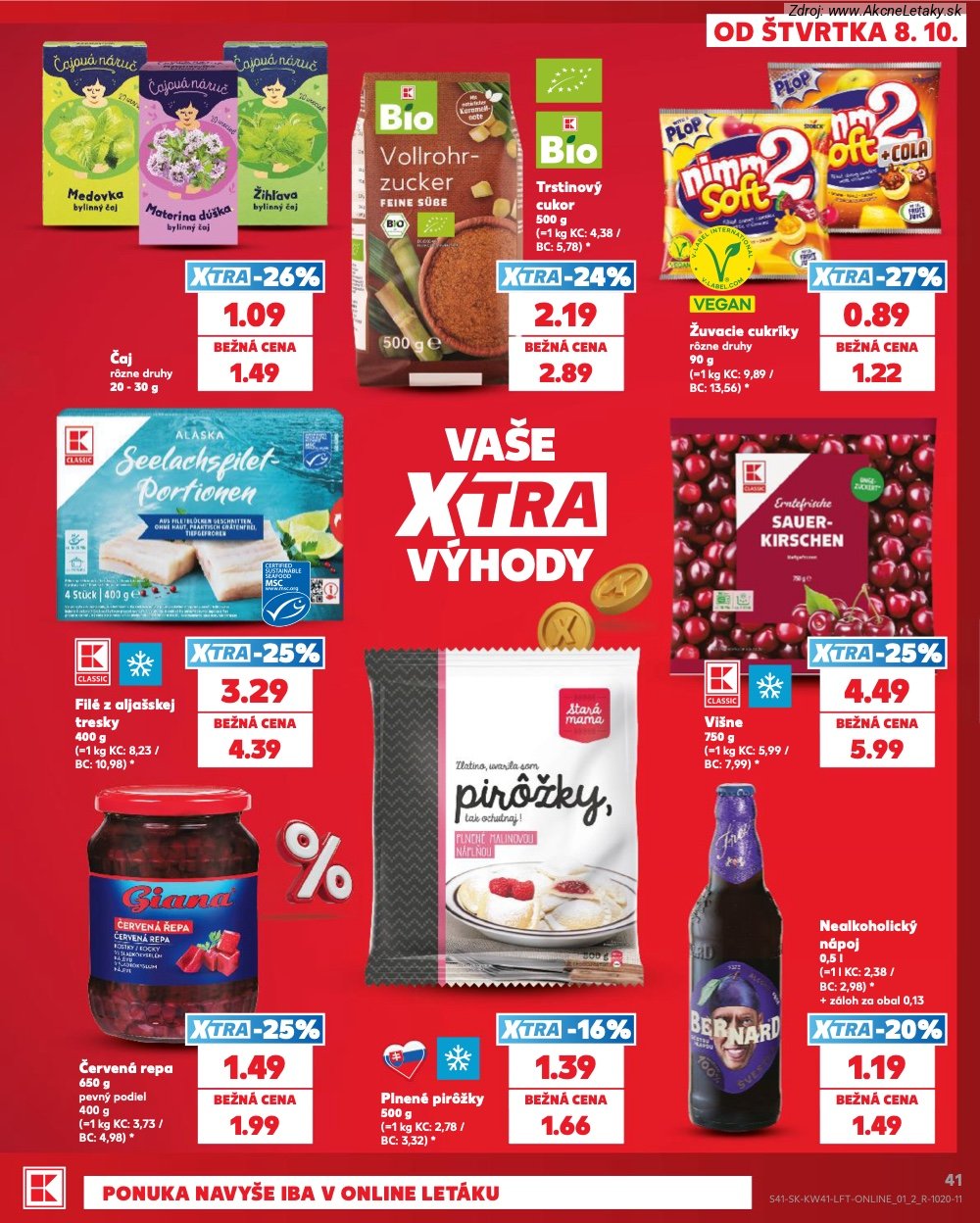 Leták Kaufland (8. 10. - 14. 10. 2026) - strana 41 z 86