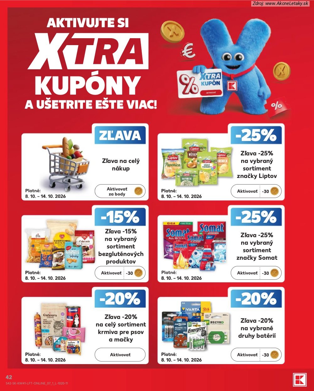 Leták Kaufland (8. 10. - 14. 10. 2026) - strana 42 z 86