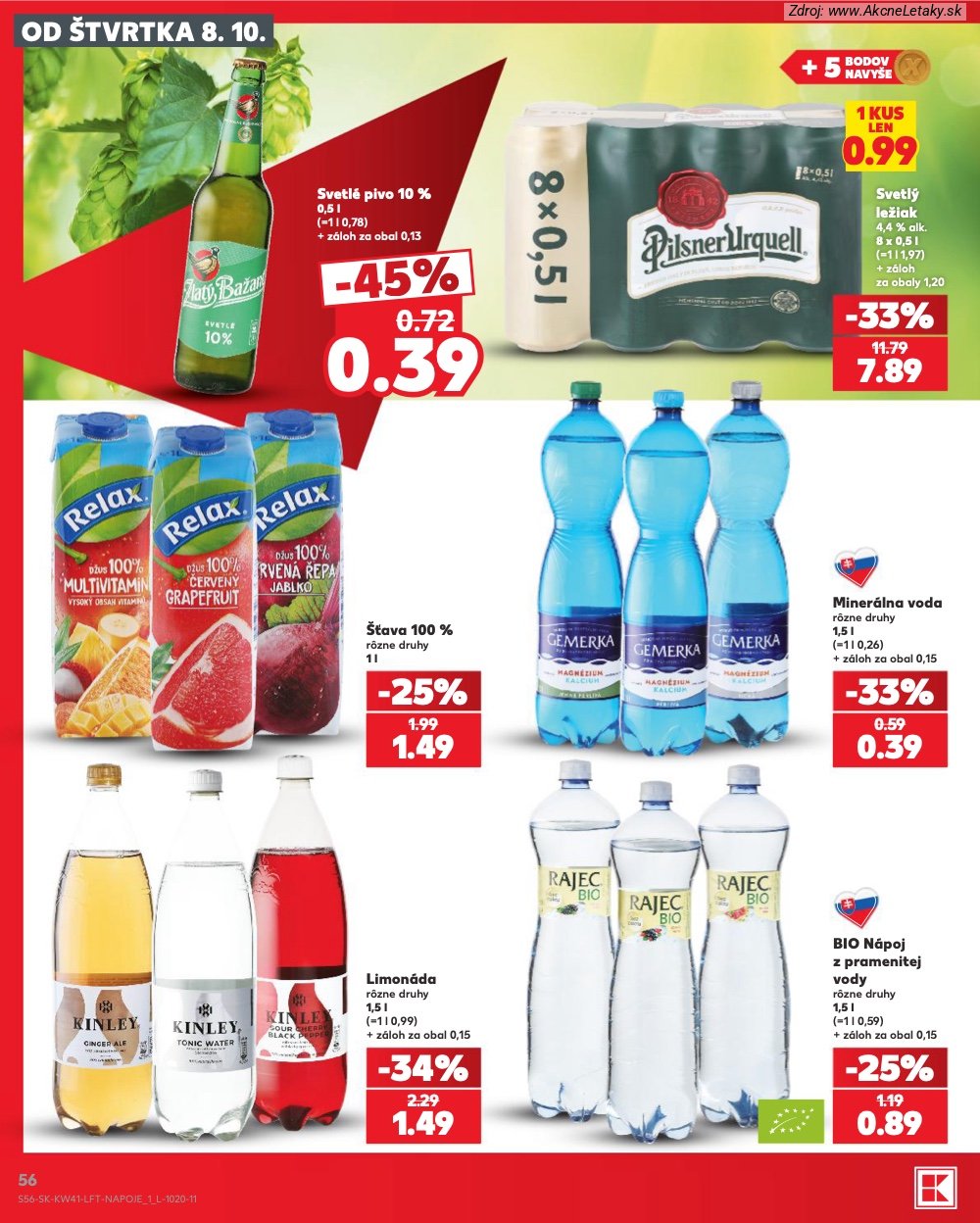 Leták Kaufland (8. 10. - 14. 10. 2026) - strana 56 z 86