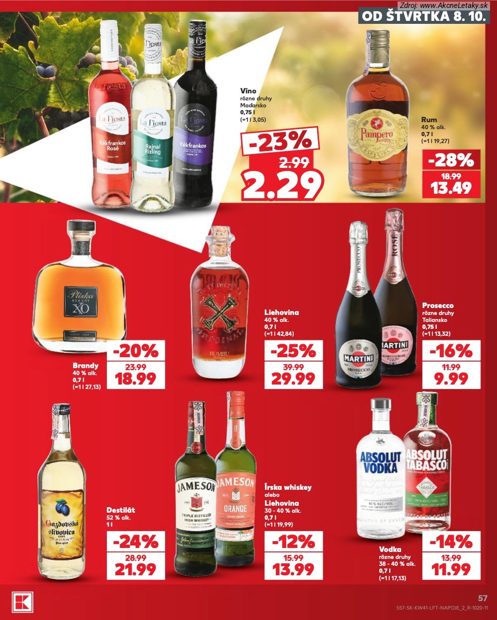 Leták Kaufland (8. 10. - 14. 10. 2026) - strana 57 z 86