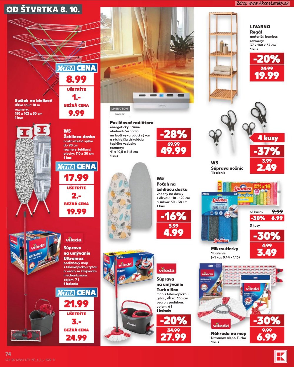 Leták Kaufland (8. 10. - 14. 10. 2026) - strana 74 z 86