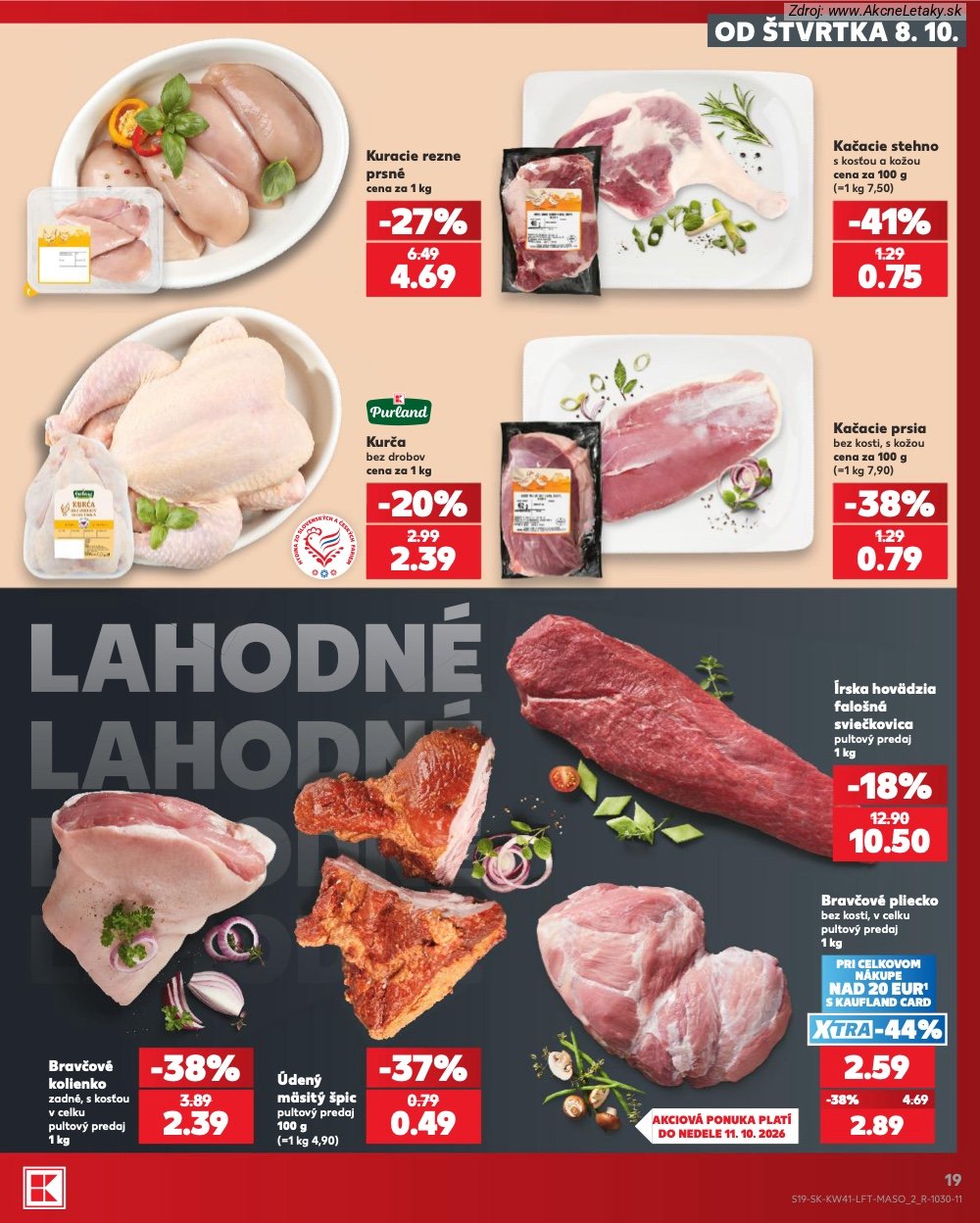 Leták Kaufland (8. 10. - 14. 10. 2026) - strana 19 z 86