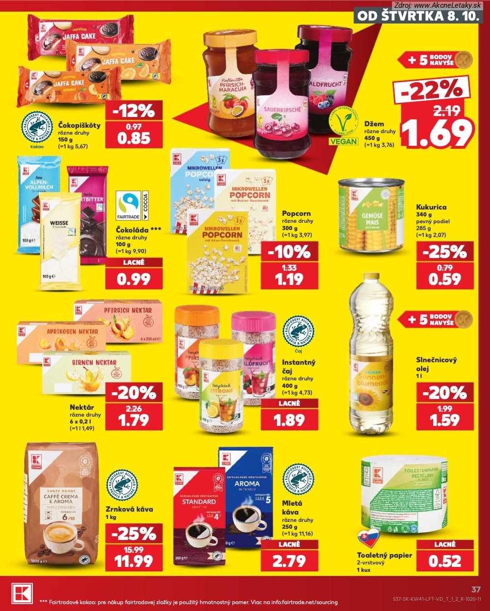 Leták Kaufland (8. 10. - 14. 10. 2026) - strana 37 z 86