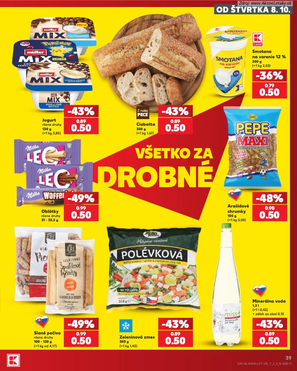Leták Kaufland (8. 10. - 14. 10. 2026) - strana 39 z 86