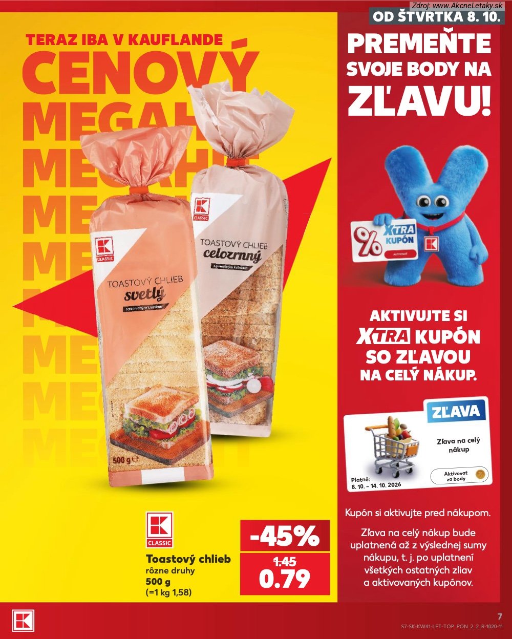 Leták Kaufland (8. 10. - 14. 10. 2026) - strana 7 z 86