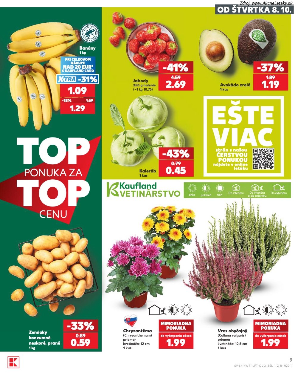 Leták Kaufland (8. 10. - 14. 10. 2026) - strana 9 z 86