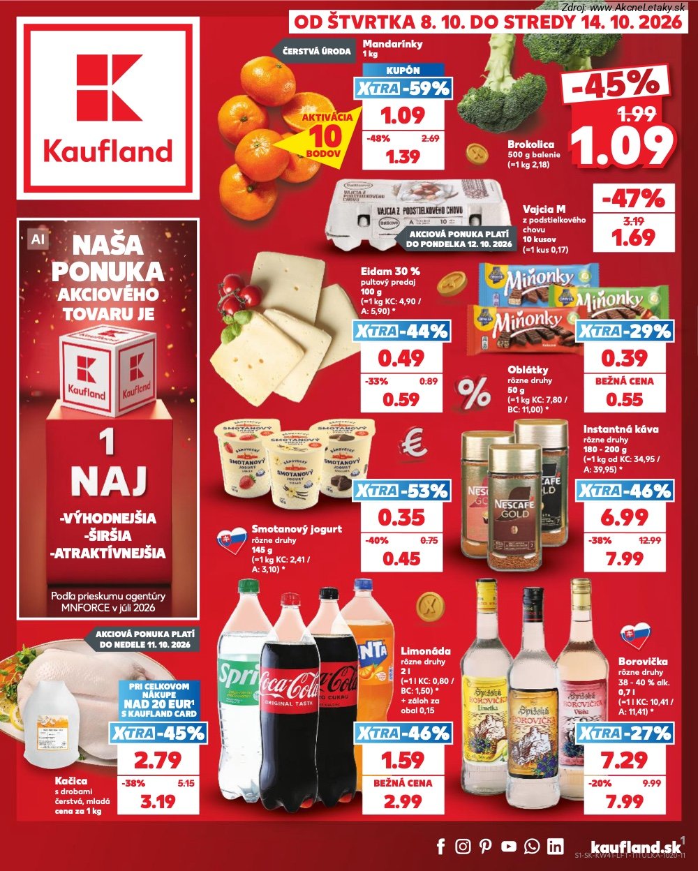 Leták Kaufland (8. 10. - 14. 10. 2026) - strana 1 z 86