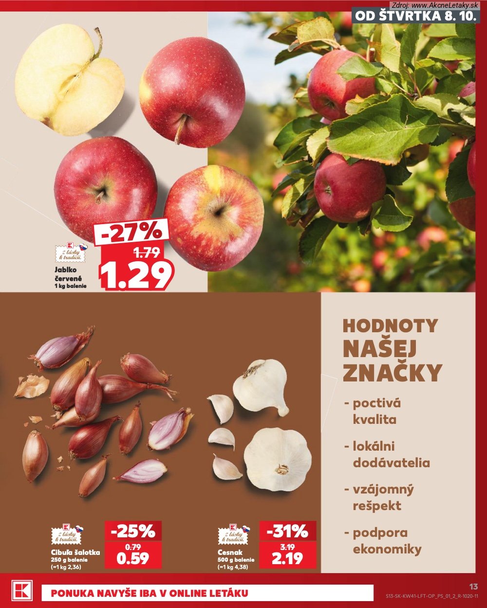 Leták Kaufland (8. 10. - 14. 10. 2026) - strana 13 z 86