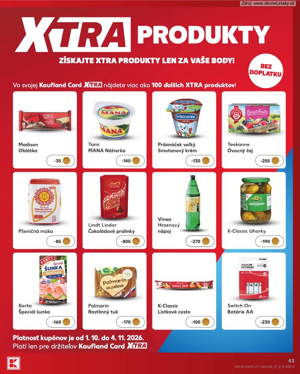 Leták Kaufland (8. 10. - 14. 10. 2026) - strana 43 z 86