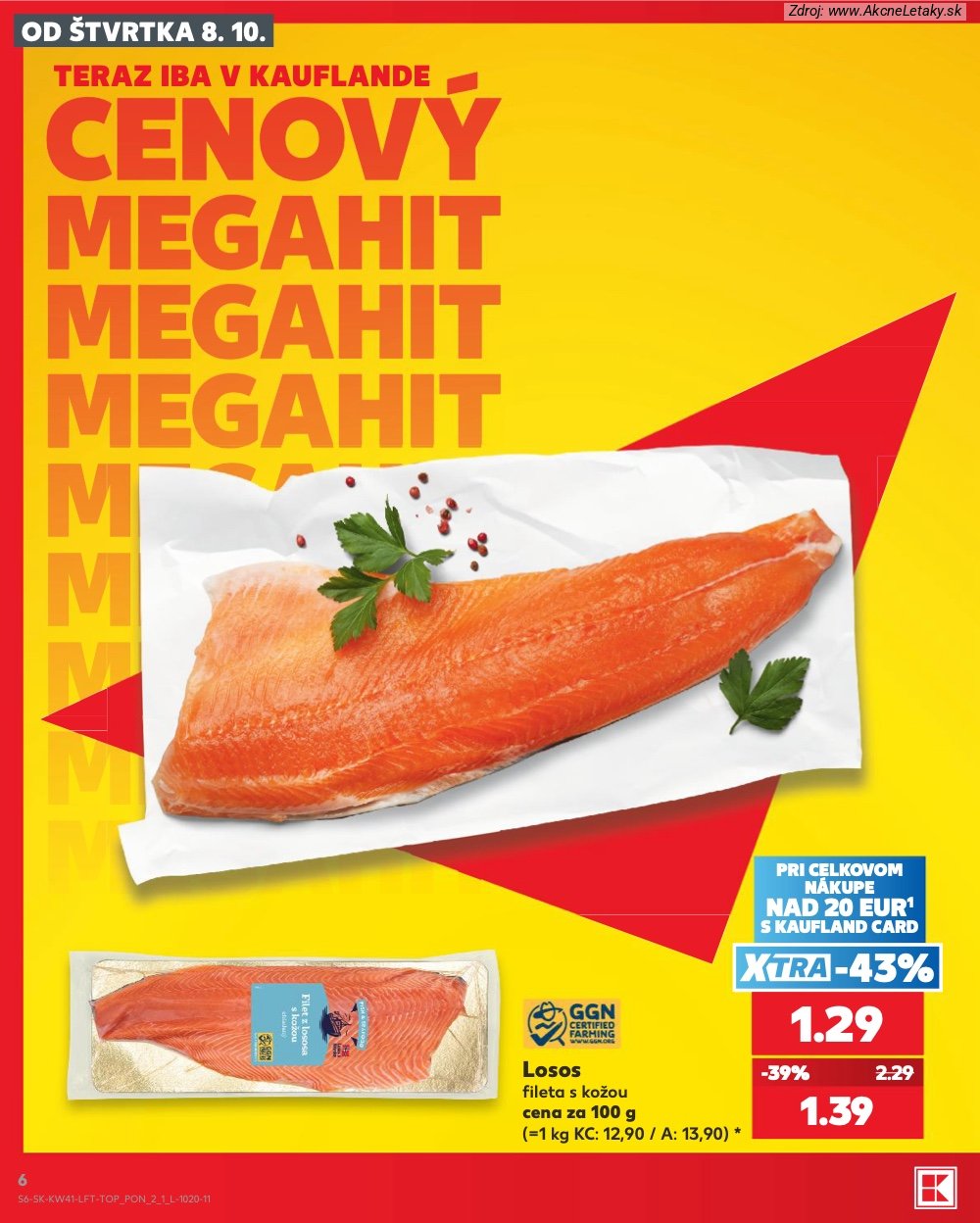 Leták Kaufland (8. 10. - 14. 10. 2026) - strana 6 z 86