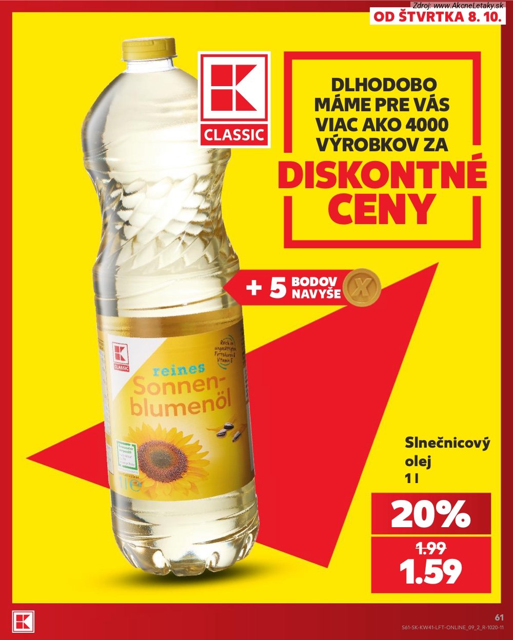 Leták Kaufland (8. 10. - 14. 10. 2026) - strana 61 z 86