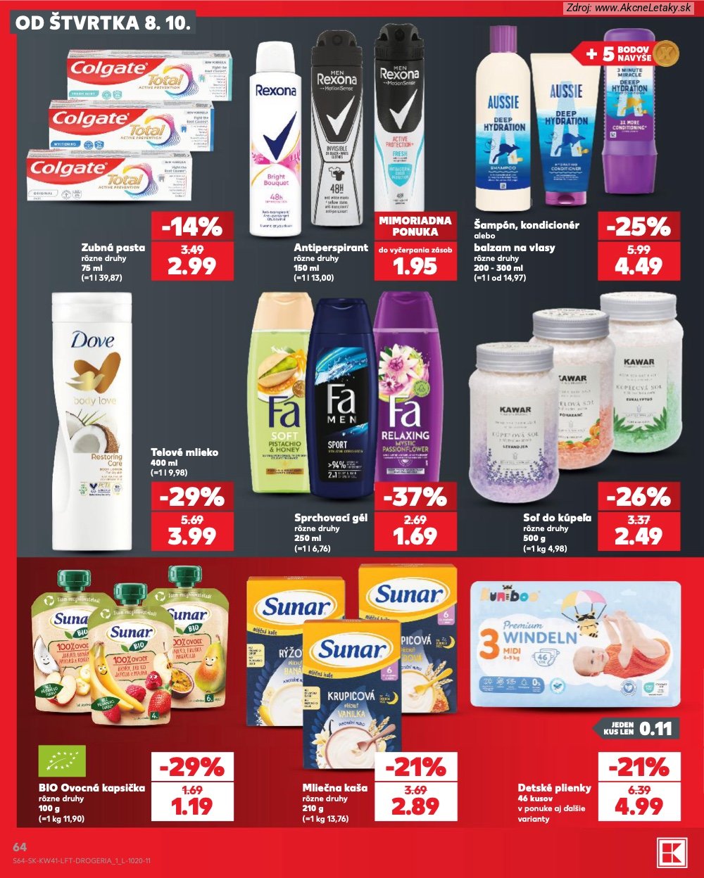 Leták Kaufland (8. 10. - 14. 10. 2026) - strana 64 z 86