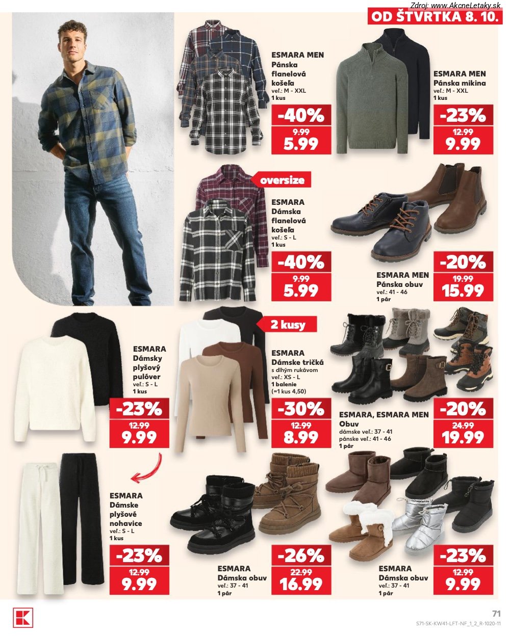 Leták Kaufland (8. 10. - 14. 10. 2026) - strana 71 z 86