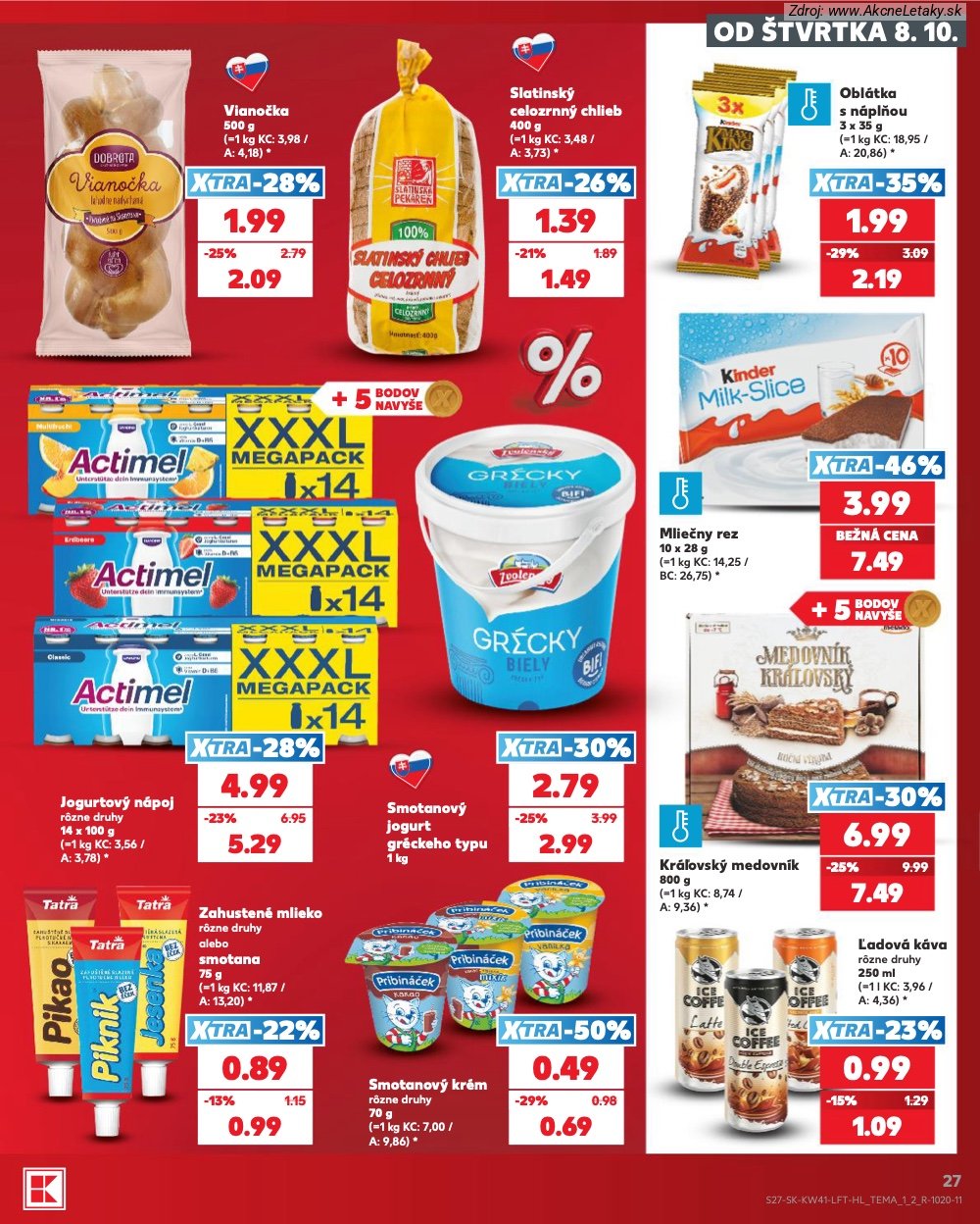 Strana 1 - leták Kaufland (8. 10. - 14. 10. 2026)