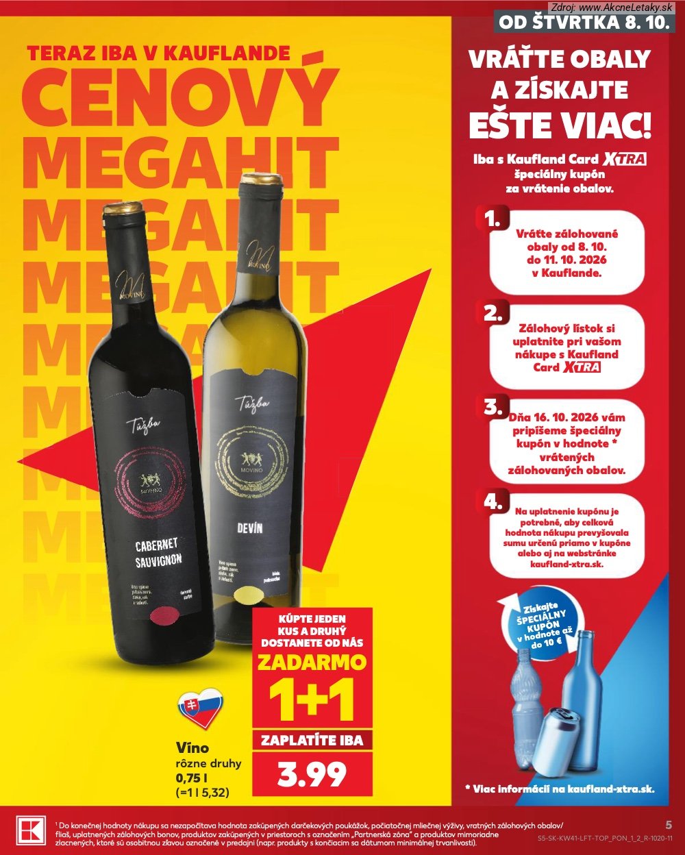 Leták Kaufland (8. 10. - 14. 10. 2026) - strana 5 z 86