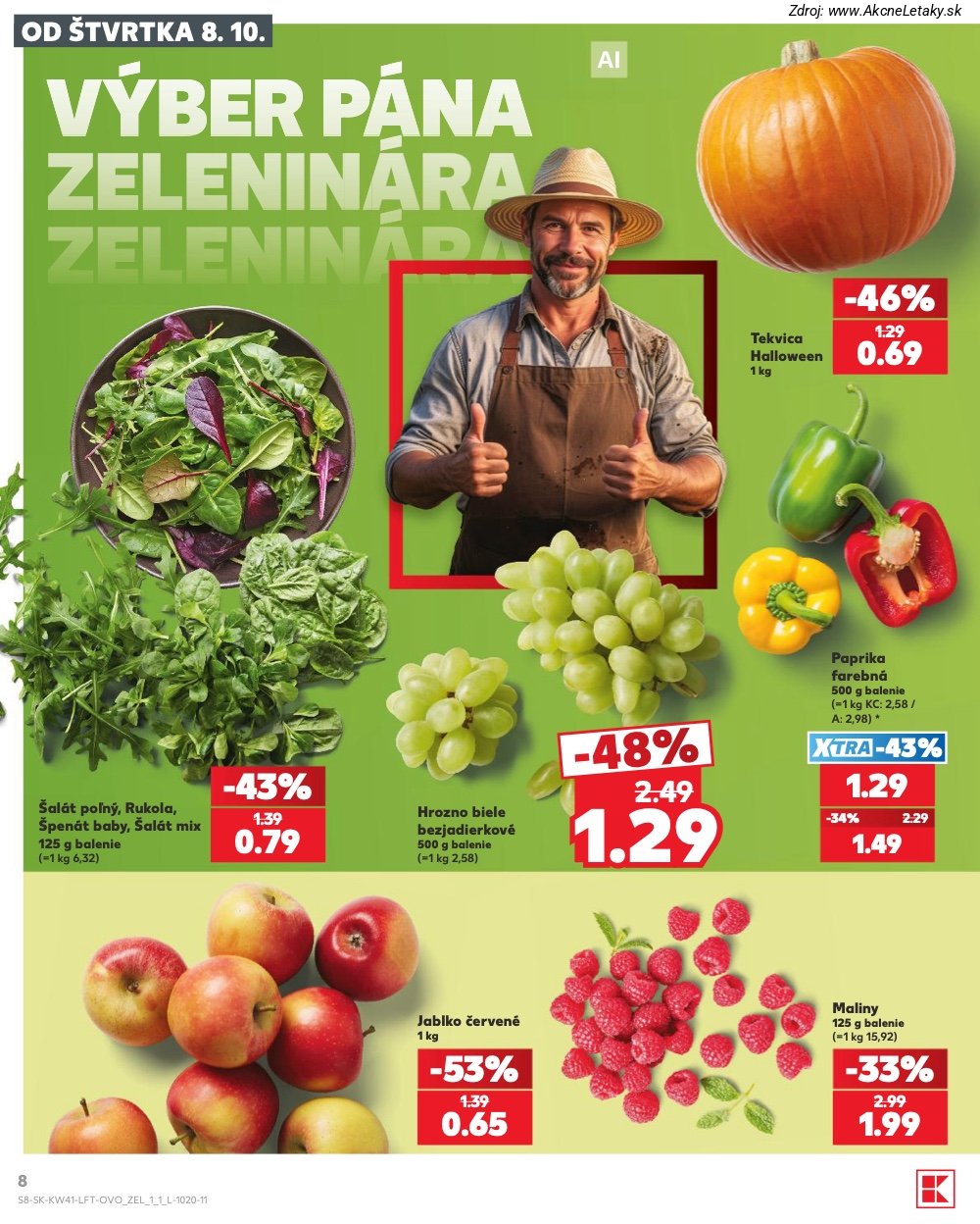 Leták Kaufland (8. 10. - 14. 10. 2026) - strana 8 z 86