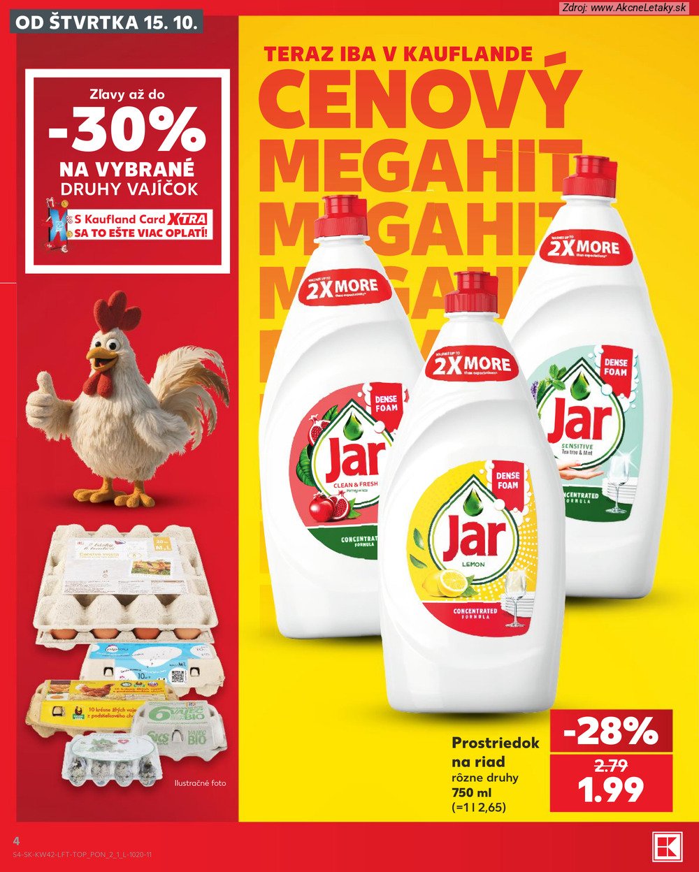 Leták Kaufland (15. 10. - 21. 10. 2026) - strana 4 z 84