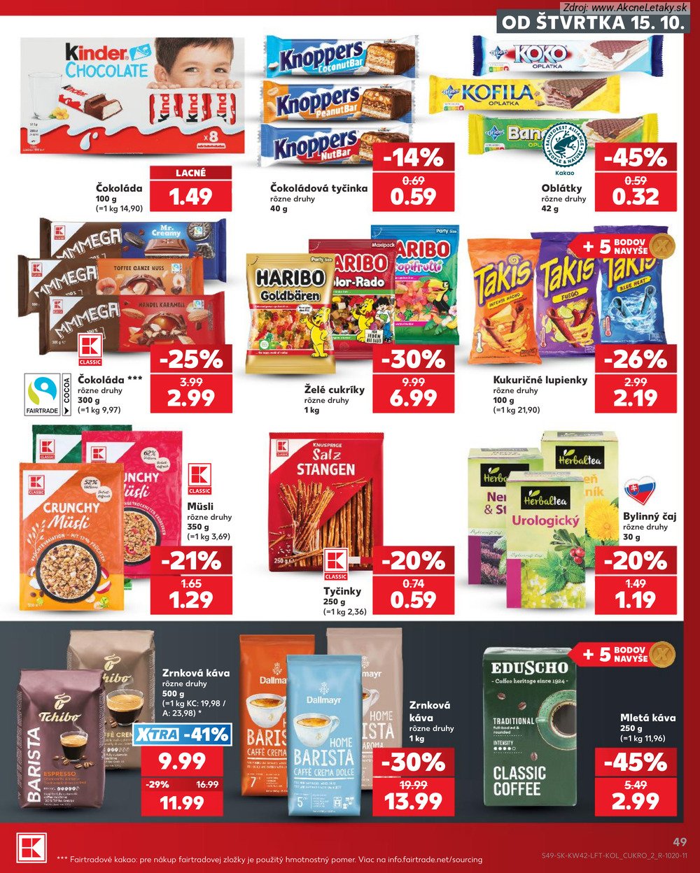 Leták Kaufland (15. 10. - 21. 10. 2026) - strana 49 z 84