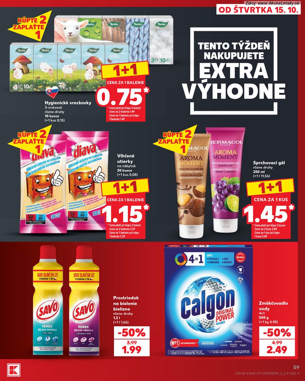 Leták Kaufland (15. 10. - 21. 10. 2026) - strana 59 z 84