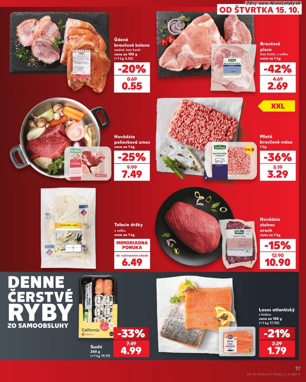 Leták Kaufland (15. 10. - 21. 10. 2026) - strana 17 z 84