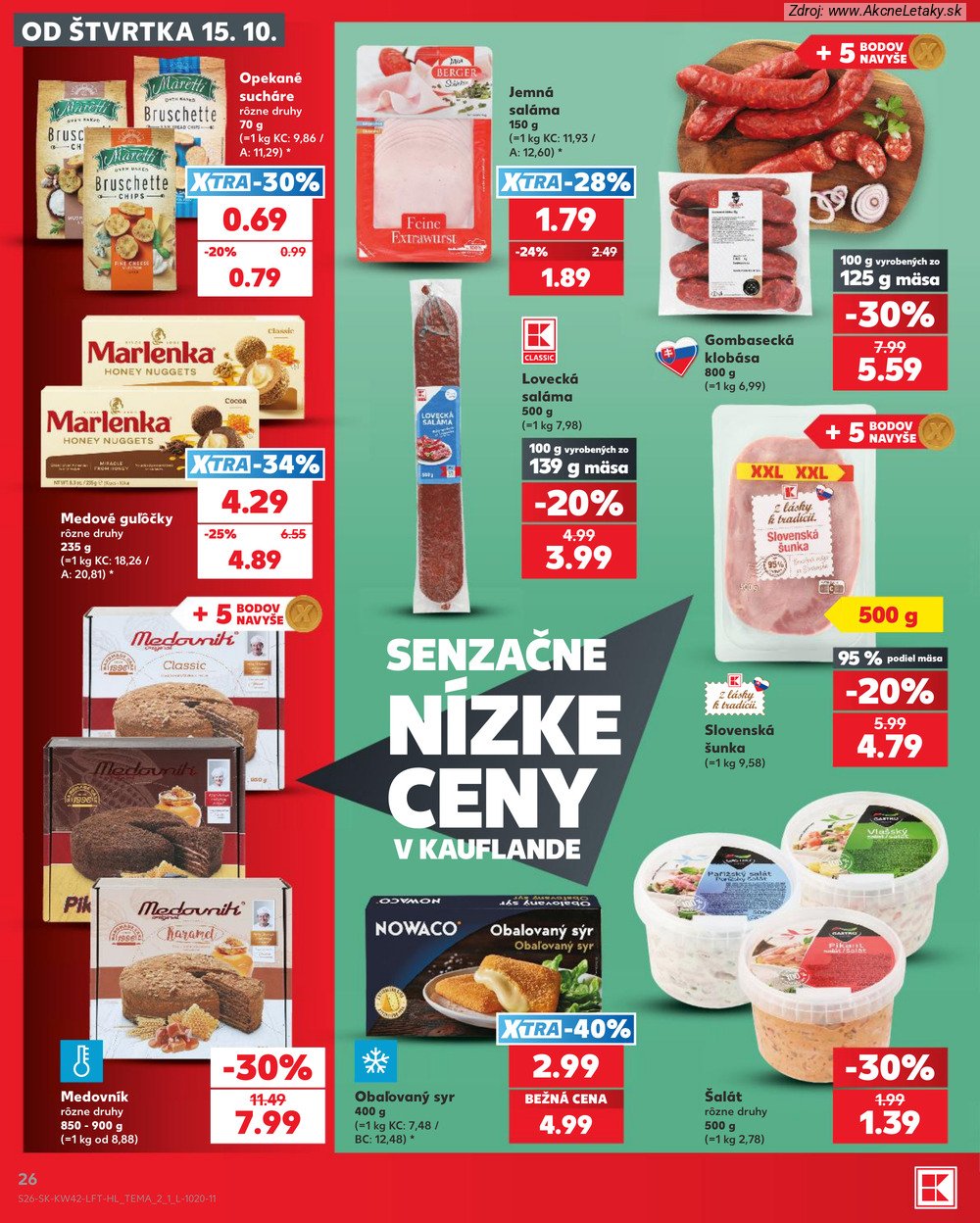 Leták Kaufland (15. 10. - 21. 10. 2026) - strana 26 z 84