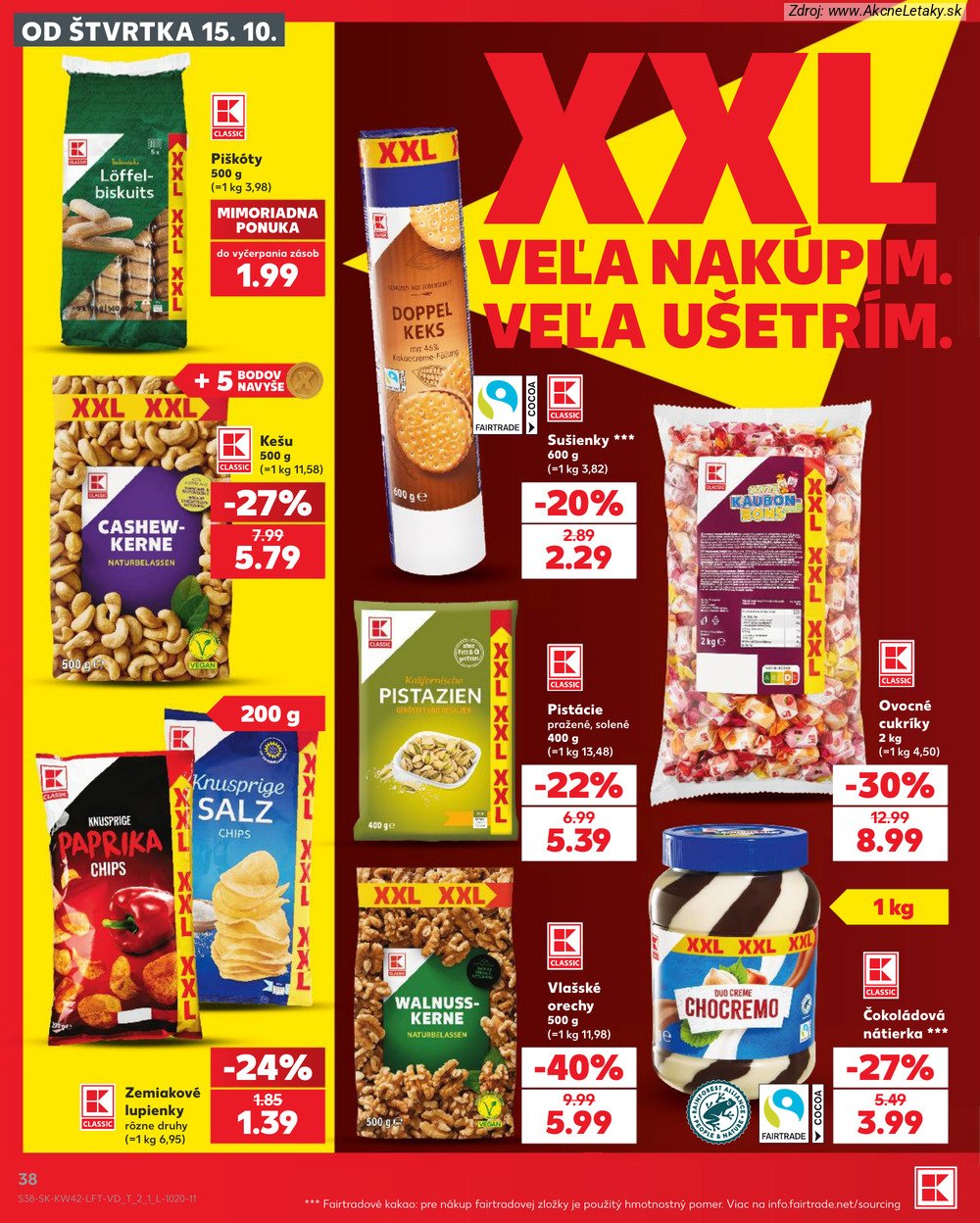 Leták Kaufland (15. 10. - 21. 10. 2026) - strana 38 z 84