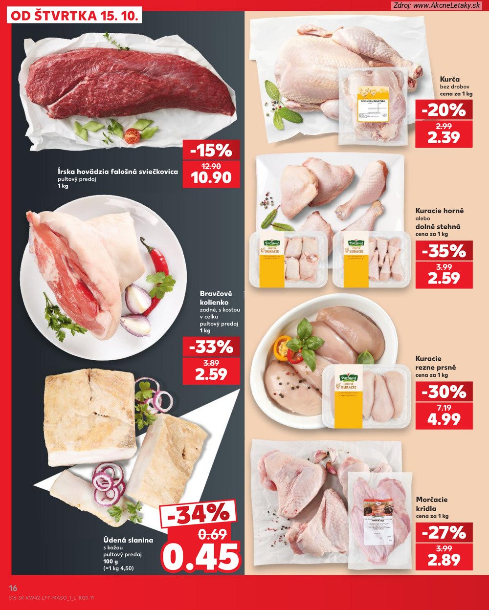 Leták Kaufland (15. 10. - 21. 10. 2026) - strana 16 z 84