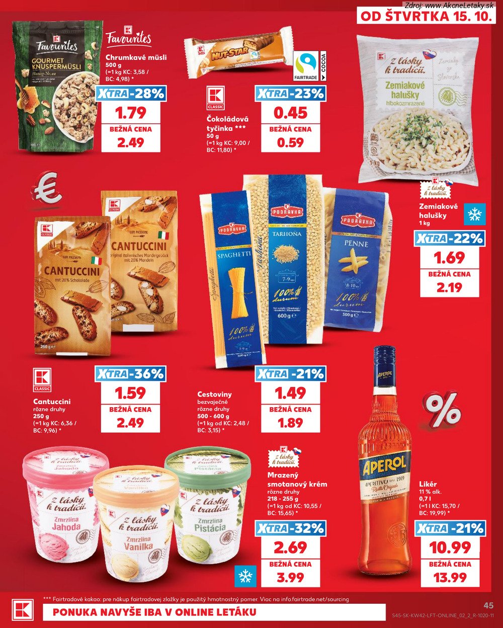 Leták Kaufland (15. 10. - 21. 10. 2026) - strana 45 z 84