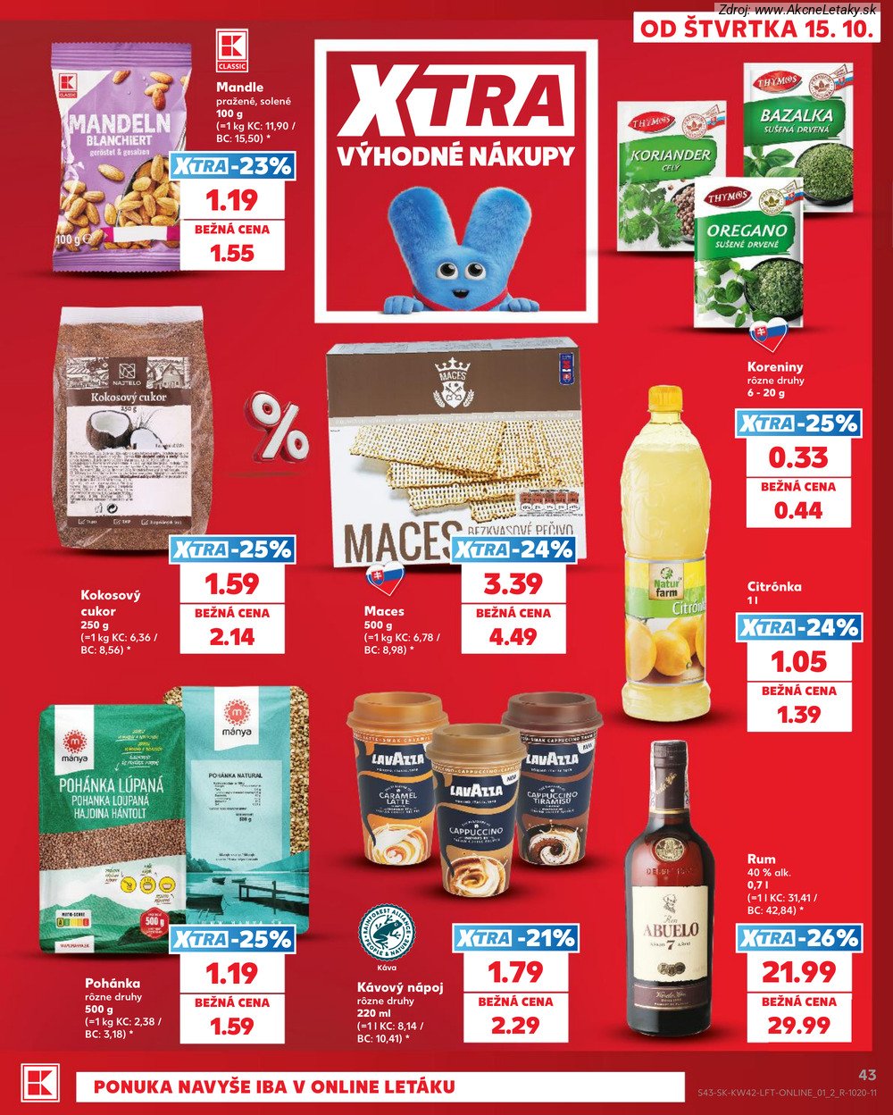 Leták Kaufland (15. 10. - 21. 10. 2026) - strana 43 z 84