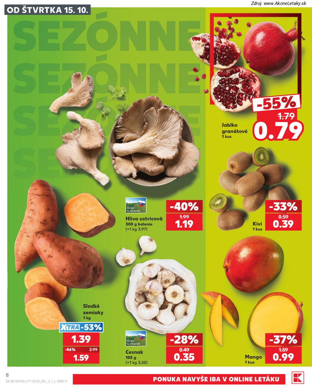 Leták Kaufland (15. 10. - 21. 10. 2026) - strana 8 z 84