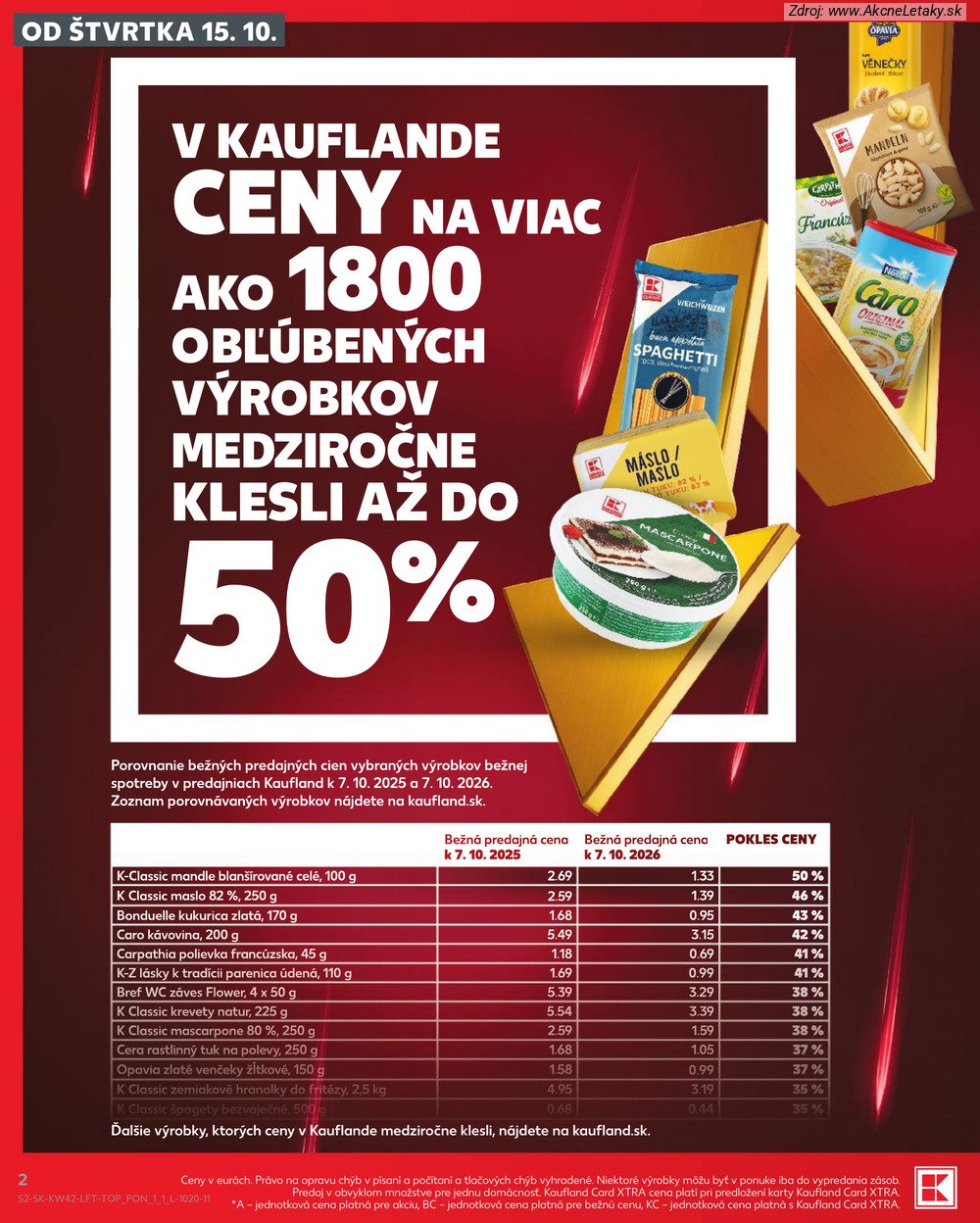 Leták Kaufland (15. 10. - 21. 10. 2026) - strana 2 z 84